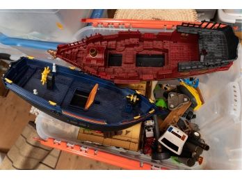 Box Full Of Toys Ships And More