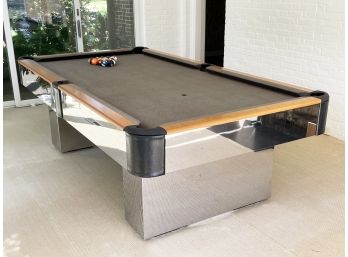 A Fabulous Vintage Modern Mirrored Pool Table