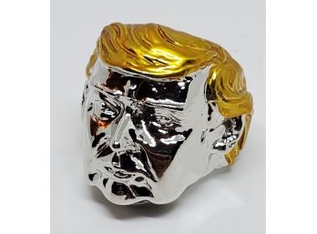 President Donald Trump Silver & Gold Tone Ring