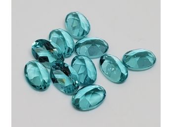 Lot Of 10 Oval Mint Apatite Loose Gems