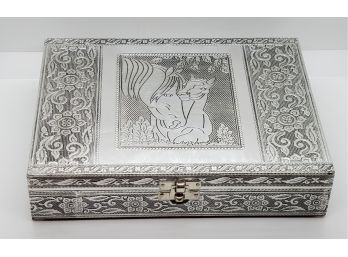 Handmade Aluminum Oxidized Horse Design Jewelry Box