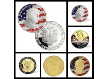 President Donald Trump 3 Piece Commerative Coin Set