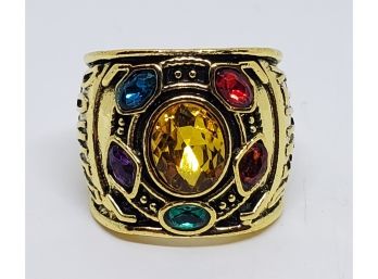 Marvel Avengers Infinity Stones Ring In Gold Tone