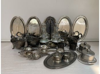 Group Of Silver Plate - 24 Pieces