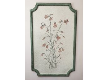 Large Floral Themed Wall Decoration