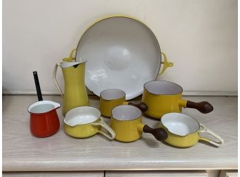 Group Enameled Cookware By Dansk & Designs Denmark - Eight Pieces