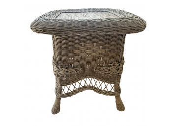 Pier 1 Wicker Style Side Table