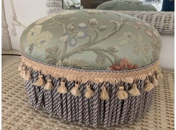 Nicely Upholstered Small Oval Footstool