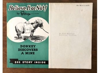 1939 Ripley's Believe It Or Not Foldout Pamphlet