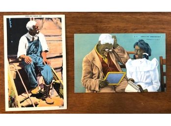 Black Interest: Lot Of 2 1940s Postcards