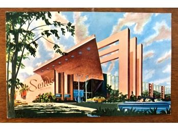 Vintage 1959 Sands Las Vegas - Iconic Mid-Century Modern - Home To The Rat Pack, Meyer Lansky Et Al