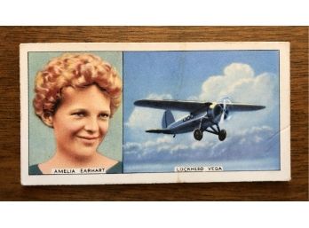 1936 Amelia Earhart Carreras Tobacco Card