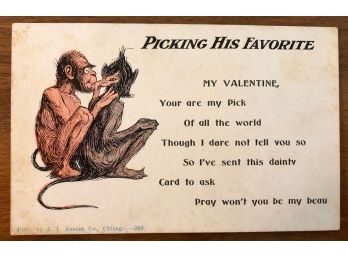 Weird Monkey-Themed Valentine