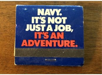 Iconic Navy Recruiting Matchbook - Full & Unusued