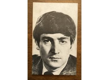 John Lennon B&W Beatles Postcard