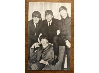 B&W Beatles Postcard