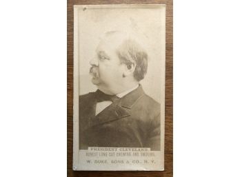 Rare & Unusual Large Format Honest Long Cut Grover Cleveland Card