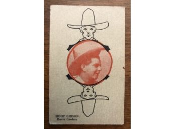 Tough Issue Of Cowboy Star Hoot Gibson Large Strip Card