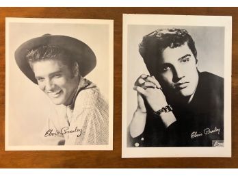 Pair Of 1950s Elvis Presley Send-Away Fan Glossies