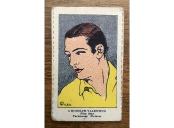 Gorgeous 1920s Rudolph Valentino Strip Card