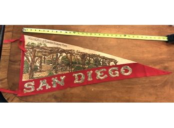 Wow-Factor San Diego CA Felt Pennant