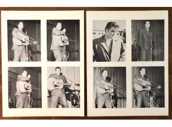 Pair Of 1950s Elvis 4-in-1 Souvenir Photo Sheets