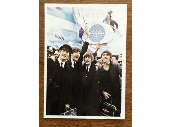 1964 Topps Beatles Arrive In New York Card #62