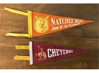 Miscellaneous Western Lot Incl. Pennants & Postcards