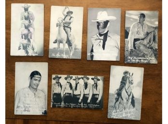 Fantastic Collection Of (7) Lone Ranger Exhibit Cards