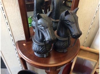 Cast Iron Hitching Post Horse Heads