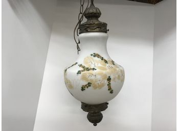 Vintage Handpainted Hanging Lamp