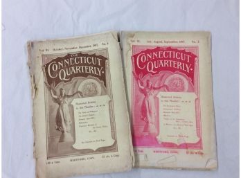 Two Vintage Magazines - The Connecticut Quarterly Vol III