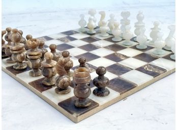 A Fabulous Mid Century Marble Chess Set