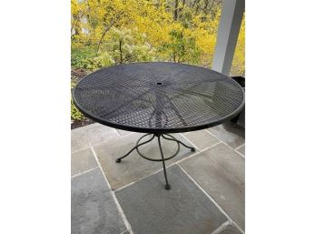 Salterini Style Black  Round Outdoor Table