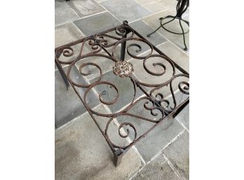 Wrought Iron Outdoor Cocktail Table