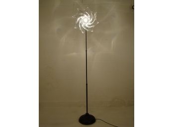 Custom Made French Crystal Starfish Floor Lamp Repurposed Lamp