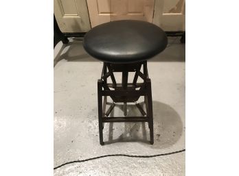 Vintage Machine Age Steel Chair / Stool L& B PRODUCTS NEW YORK