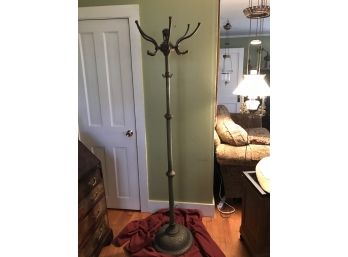 Fabulous Victorian Brass/ Bronze Coat Hanger Free Standing