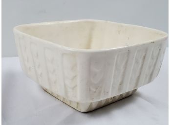 Vintage Hull USA Cream Colored Square A10 Pottery Planter