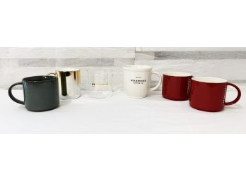 Six Starbucks Coffee Mugs