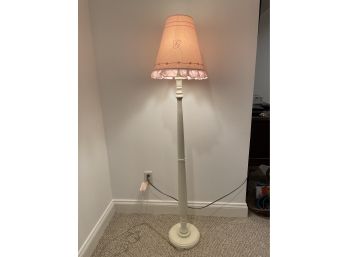 Pottery Barn Teen Floor Lamp With Pink Ruffle Shade