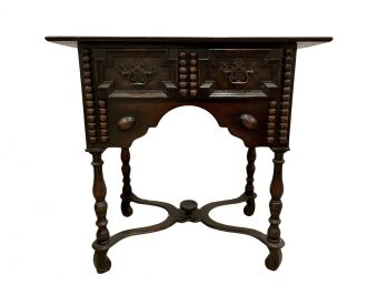 A Very Fine Jacobean Style Side Table Or Stand