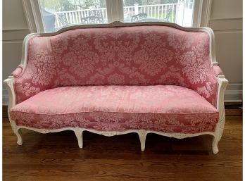 Fine High Back Paint Decorated French Style Settee