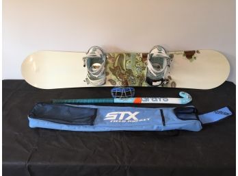 Gray's Oxygen 2000 Field Hockey Stick, Carry Case  And A Roxy Ride Snowboard