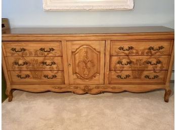 Beautiful Hardwood Double Dresser Hand Carved In Mexico