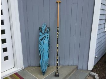 Kahuna Creations Long Skate Board With Kahuna Big Stick