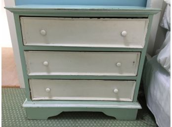 Antique Green & White Painted Dresser
