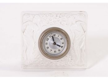 Lux Clock With Frosted Glass Surround