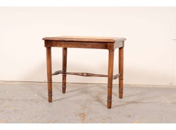 Low Caned Top Accent Table