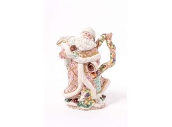 Fitz And Floyd Hand Crafted Porcelain Santa